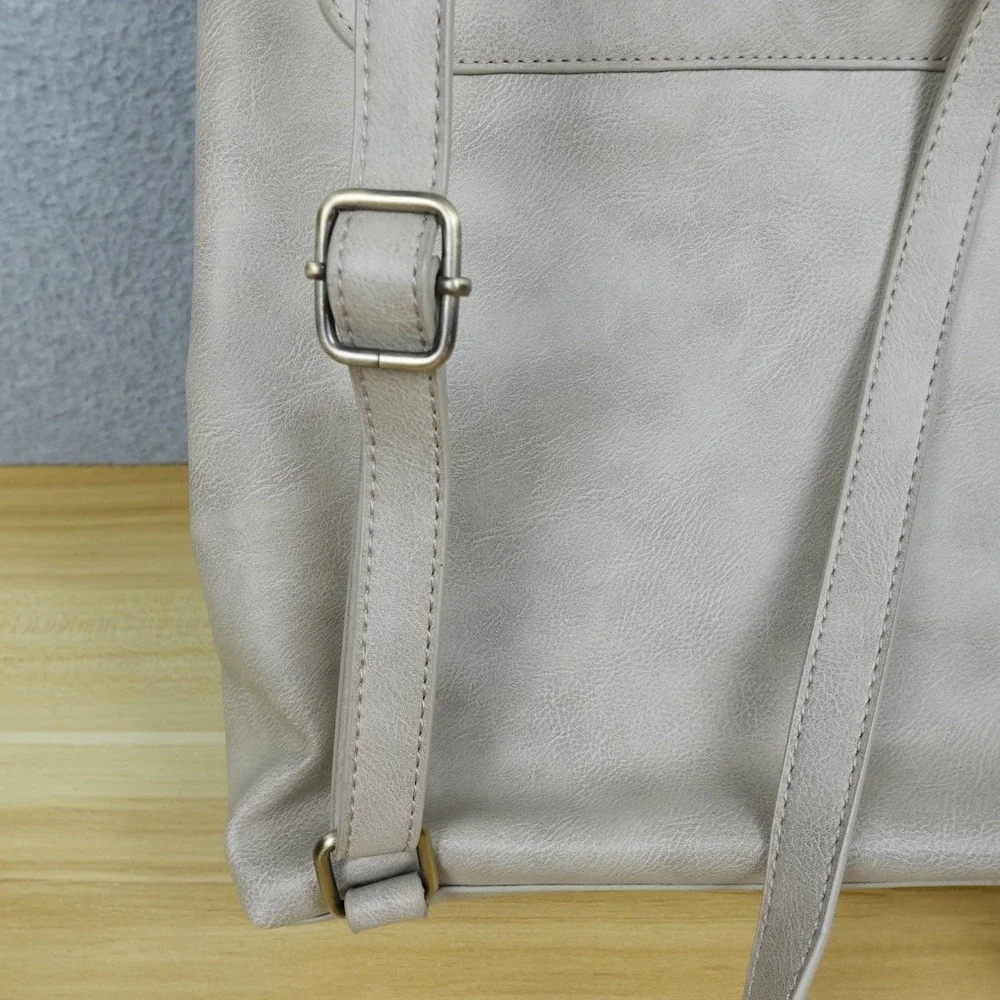 Star Wars Rey Mini Backpack Bag Beige Convertible Faux Leather Bioworld Ep 9